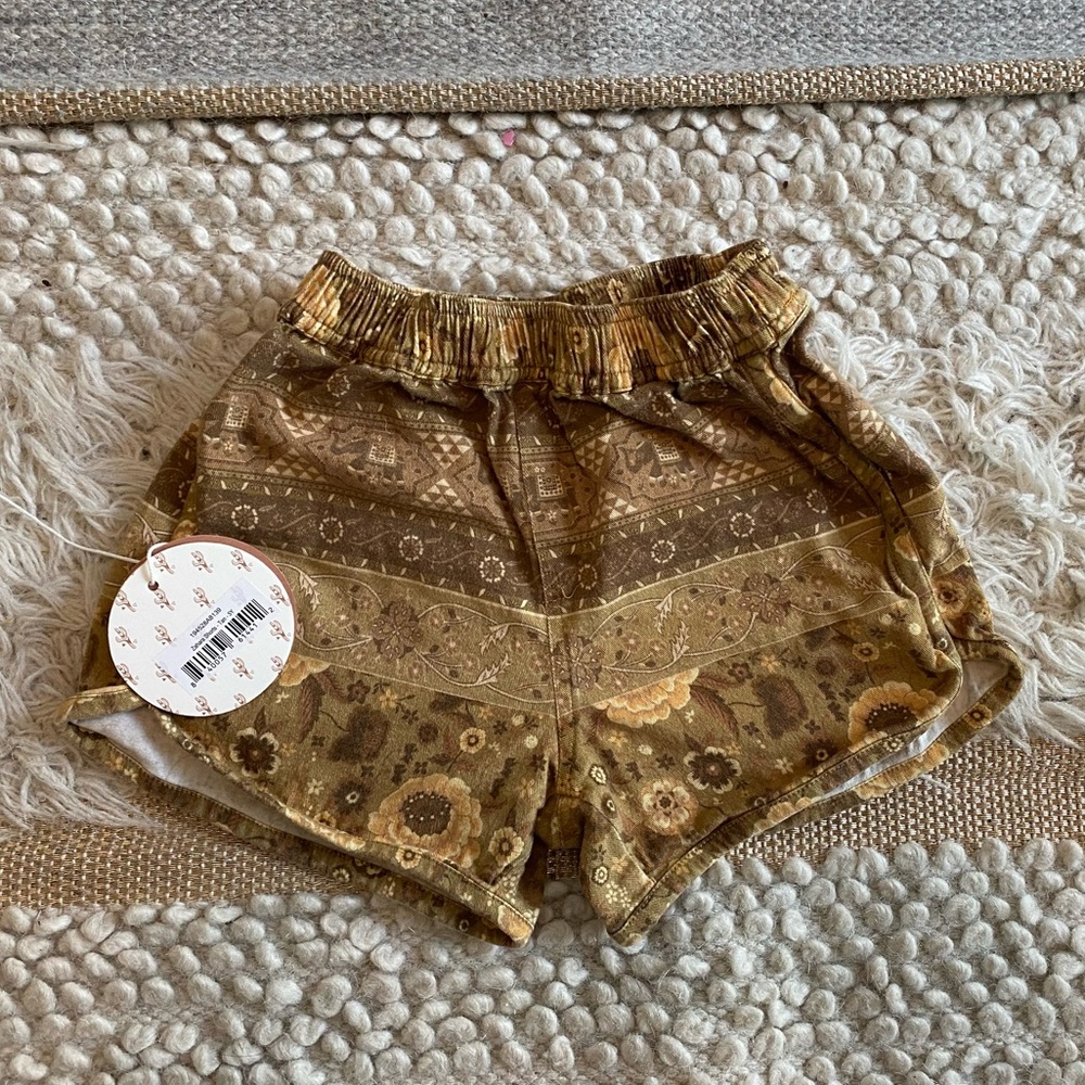 Little SPELL Zahara Shorts - Tan 5Y